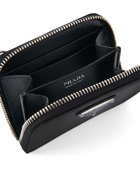 prada card holder with money clip|saffiano leather card holder Prada.